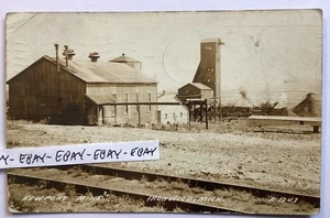 1943 IRONWOOD MICHIGAN NEWPORT MINE RARE RPPC REAL PHOTO POSTCARD - Picture 1 of 2