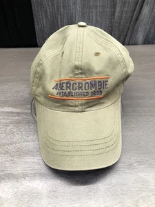 Abercrombie & Fitch Genuine Quality Trademark Baseball Cap Hat Adj. Mens Cotton - Picture 1 of 14