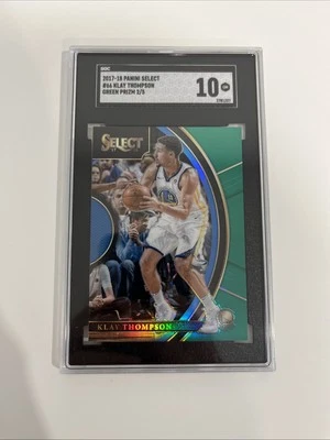 Klay Thompson #66 2017-18 Panini Select Green Prizm 2/5 - Image 1 of 4