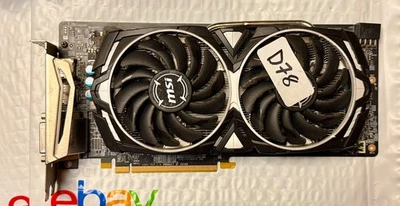 *FOR PARTS* MSI Radeon Armor RX 580 4GB GDDR5 Graphics Card *READ* - D78 - Image 1 of 2