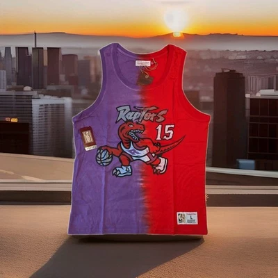 Mitchell & Ness Vince Carter Toronto Raptors Tie-Dye Tank Jersey L NWT $90 Rtl - Image 1 of 4