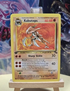 Kabutops 24/62 Rare Pokemon 1st Edition Never Played - Picture 1 of 2