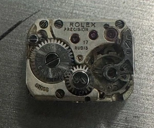 Lady Rolex Precision 17 Rubies Vintage Wrist Watch Movement Sold As Is Parts!! - Picture 1 of 1