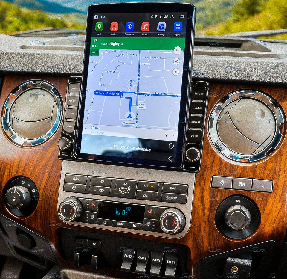 Radio estéreo para coche 9,7" Android 15 Carplay NAVI FM Ford F-250 Super Duty 2005-2016 Foto 1 de 4