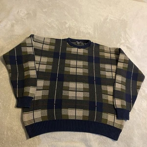Vintage Trader Bay Sweater Men 2XL Knit Pullover Sweatshirt Crew Neck 90s Casual - Picture 1 of 6