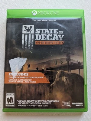 State of Decay Year-One Survival Edition (Microsoft Xbox One, 2015) Damaged Art - Image 1 of 4
