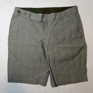 The North Face Damen Wandern Chino Shorts Knopf Gürtel grün kariert Gr. 12 - Bild 1 von 18