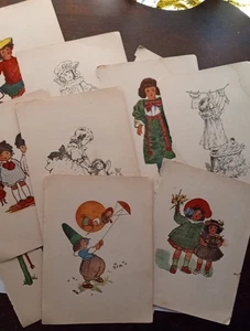 Konvolut Buchseiten aus einem Kinderbuch #647 - Bild 1 von 8