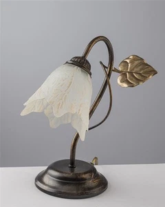 Lampada moderna Cilento Lume metallo marrone/oro E14 1x46W 14x14x40cm - Foto 1 di 1