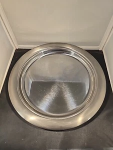 VTG Waterford Marquis 18/10 Stainless Steel 13.5" Round Serving Tray Brazil - Picture 1 of 4