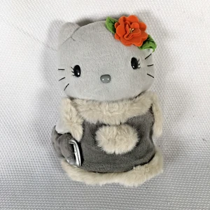 Vtg Sanrio 2001 Hello Kitty Colorful Seasons WINTER McDonald's Plush Toy 9" Gray - Picture 1 of 7