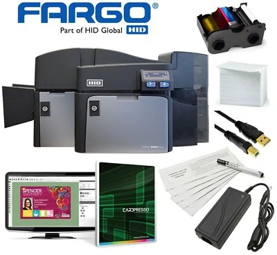 Fargo DTCii / DTC4250e Impresora de tarjetas de identificación / Codificador Software Suministro Paquete PL Foto 1 de 4