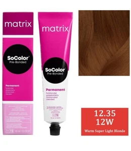 Matrix Socolor Pre-Bonded Permanent Color (12W Warm Super Light Blonde) 90ml - Picture 1 of 6