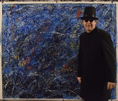 Jackson Pollack style ￼painting￼ 72” X 60”Acrylic, Abstract,POP,XL,Modern,Landsc - Image 1 of 4