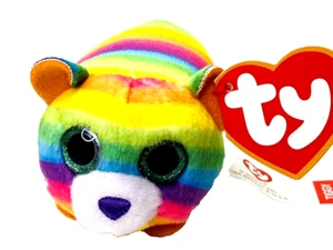 TY Teenie Boos Tiggy Tiger 3" Rainbow Plush McDonald's 2019 Original Tag - Picture 1 of 7