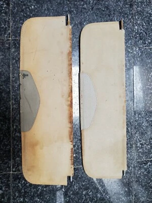 Juego de parasol Mercedes Benz 190SL tela original izquierda derecha bronceado OEM raro par Foto 1 de 4