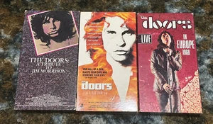 The DOORS 3 VHS Lot | Movie | Concert Live In Europe | Tribute To Jim Morrison - Picture 1 of 3