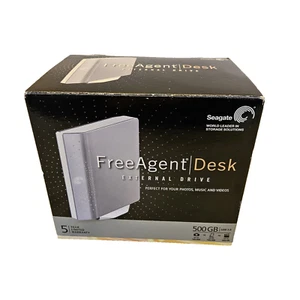 SEAGATE FreeAgent Desk 500GB Externe Festplatte - Bild 1 von 3