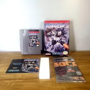 RoboCop 3 (Nintendo, 1992) NES CIB w/ POSTER! 🟦 - Picture 1 of 17