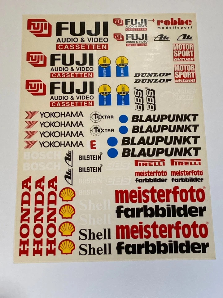 Honda  -  Fuji  -  Blaupunkt  -  Dekor / Decals  von  Robbe - Bild 1 von 1