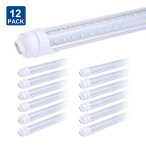 12 Pack R17D HO T8 8FT Led Tube Light Bulbs 65W T12 8 Foot Led Shop Light 6000K - Picture 1 of 10