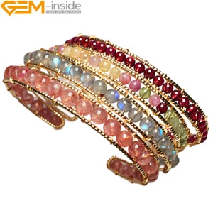 Red Garnet Beaded Jewelry Bangle Necklace Earring For Women Unique Jewelry Gift - Picture 1 of 49