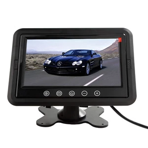 Ultra Thin 7 Inch LCD Color 2 Video Input Car Rear View Headrest Monitor HD 1024 - Picture 1 of 12
