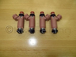 4x New STI Pink 565cc Fuel Injectors 195500-3910 for Subaru - Picture 1 of 6