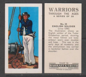 TRADE CARDS Barratt 1962 Warriors through the Ages - complete set - Picture 1 of 1