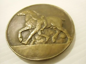 MEDAILLE EN BRONZE : CONCOURS CENTRAL HIPPIQUE PARIS HARAS AGRICULTURE - Imagen 1 de 3