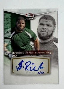 2013 Sage Next #37 Sheldon Richardson Auto AR83 - Picture 1 of 2