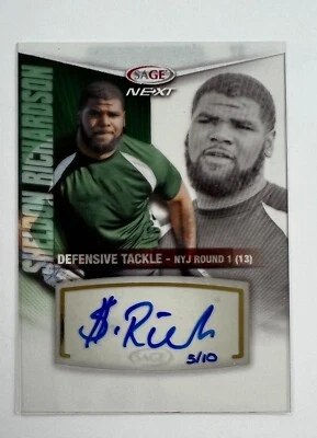 2013 Sage Next #37 Sheldon Richardson Auto AR83 - Image 1 of 2