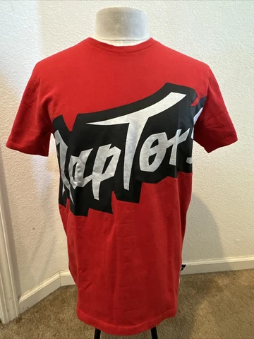 Mitchell & Ness Toronto Raptors Tee Shirt Medium NBA Hardwood Classics Big Face Cover