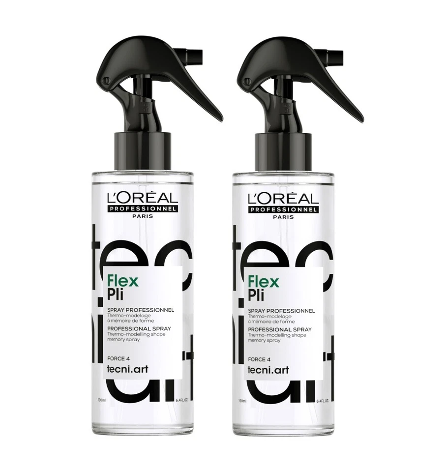 2x Loreal Professionnel Tecni Art Flex Pli Volumen Spray 190 ml