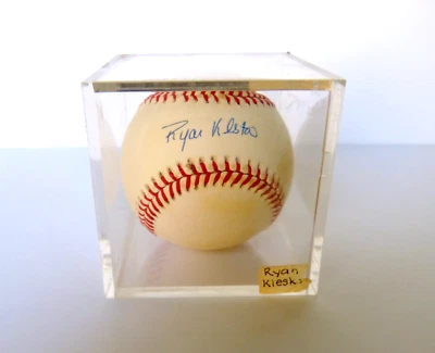 Ryan Klesko Autografiado Liga Nacional de Béisbol con Cubo y Certificado de Autenticidad Foto 1 de 4