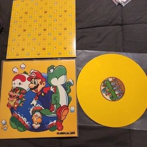 Super Mario World Yellow Vinyl LP Nintendo SNES VGM Video Game Music Soundtrack - Picture 1 of 5