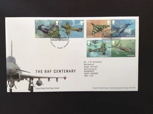 Set centenario della RAF 2018 su copertina primo giorno indirizzo dattiloscritto - Tallents House - Foto 1 di 1