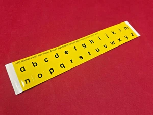Schwarz auf gelb Untertasche Tastaturaufkleber/Legenden Kind/Sehbehinderung - Bild 1 von 1