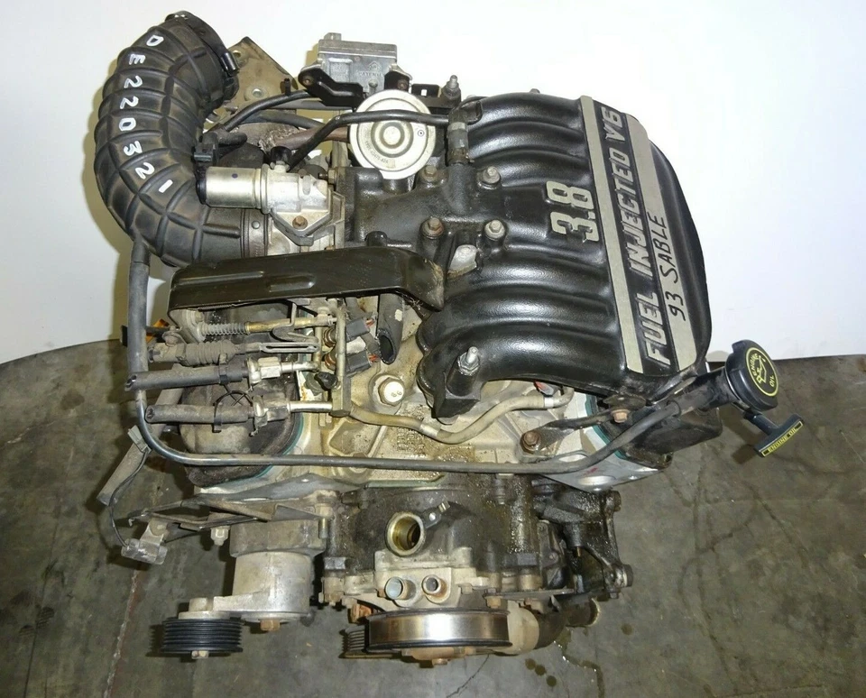 1989-1995 Mercury Sable 3.8L V6 Engine Motor OEM DE220321 - Image 1 of 4