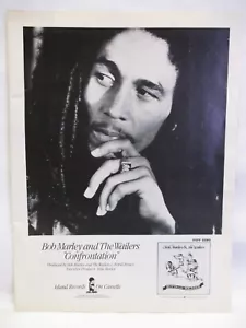 Bob Marley & The Wailers Confrontation LP Record / tastiera Roland 1983 pubblicità stampa - Foto 1 di 1