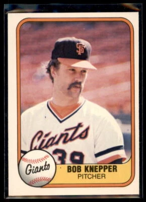 1981 Fleer  Bob Knepper  #447 San Francisco Giants - Image 1 of 2