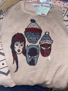 Disney 100 Target Marvel Christmas Sweater New With Tags Small Mm62 - Picture 1 of 7