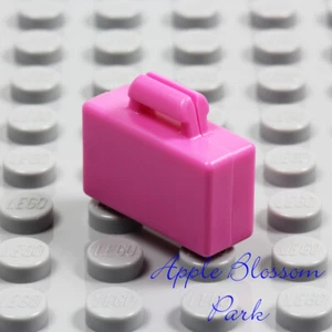NEW Lego Minifig PINK BRIEFCASE - Girl Friends Minifigure Suitcase Bag Suit Case - Picture 1 of 4