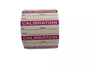 350 Labels 1-1/2" x 5/8" PURPLE CALIBRATION Inspection Quality Control Stickers - Picture 1 of 7