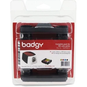 Evolis CBGP0001C Ribbon/Card Kit - Dye Sublimation - 100 Cards - YMCKO - 1 Each - Picture 1 of 3