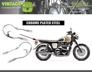 TRIUMPH BONEVILLE SE THRUXTON 2000-2016 REAR FENDER SEAT GRAB BAR RAIL RACK #1C - Picture 1 of 8