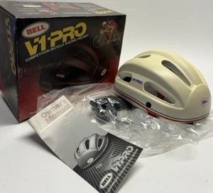 Vintage NOS 1984 Bell V1 Pro White Cycling Racing Helmet S/M - Picture 1 of 17