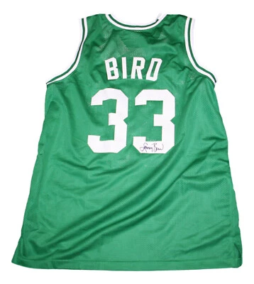Larry Bird Autographed Boston Jersey JSA - Image 1 of 4
