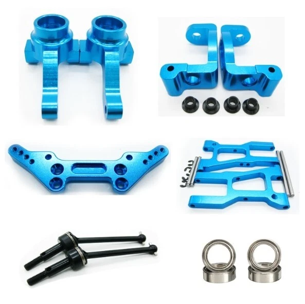 linkage Set/Steering Hub Carrier Aluminum Upgrade parts for 1/10 RC Car HPI RS4 - Image 1 of 1