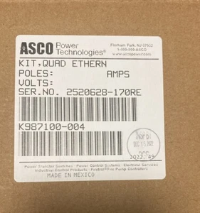 Asco Quad Ethernet Module 5140 72EE K987100-004 MODBUS COMMS ATS TRANSFER SWITCH - Picture 1 of 2